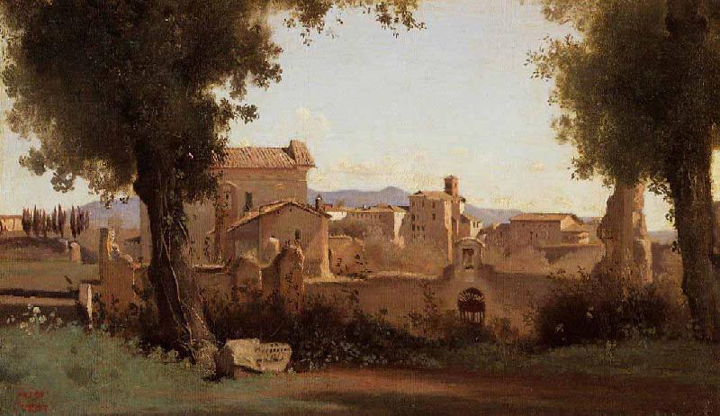 Jean-Baptiste Camille Corot View from the Farnese Gardens oil painting image
